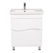 Тумба для підлоги Аквародос Альфа 70 см з раковиною Frame ДСП/МДФ білий АР000040173