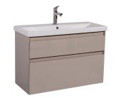 Тумба підвісна Аквародос Еліт 100 см із раковиною Elite ДСП/МДФ мокко АР000049098