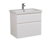 Тумба підвісна Аквародос Еліт 80 см з раковиною Elite ДСП/МДФ білий мат АР000040374