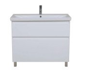 Тумба напольная Аквародос Элит 100 см с раковиной Elite ДСП/МДФ белый мат АР000040369