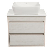 Тумба подвесная Аквародос Шельф 65 см со столешницей Loft-Iron и раковиной One ДСП нордленд АР000085188