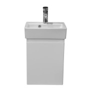 Тумба підвісна Аквародос Акцент 37,5 см з раковиною Mini ДСП/МДФ білий глянець АР000040132