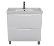Тумба для підлоги Аквародос Венеція 80 см з раковиною Arya ДСП/МДФ білий АР000045238