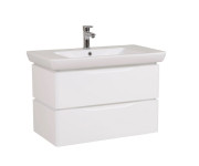 Тумба підвісна Аквародос Венеція 85 см із раковиною Порто ДСП/МДФ білий АР000040222