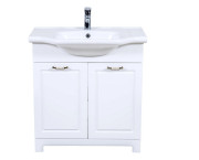 Тумба для підлоги Аквародос Класик 2019 80 см з раковиною New Klasik ДСП/МДФ білий АР000040323