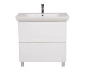 Тумба для підлоги Аквародос Венеція 85 см з раковиною Порто ДСП/МДФ білий АР000040212