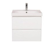 Тумба подвесная Аквародос Венеция 60 см с раковиной City ДСП/МДФ белый АР000040229