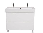 Тумба напольная Аквародос Венеция 100 см с раковиной Пинто ДСП/МДФ белый АР000040221