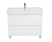 Тумба напольная Аквародос Венеция 100 см с раковиной Пинто ДСП/МДФ белый АР000040220