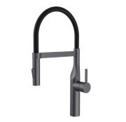 Змішувач для кухні Аквародос Palma одноважільний з висувною лійкою gun metal АР000110525