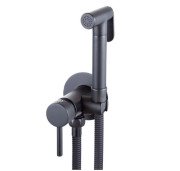 Гигиенический душ со смесителем скрытого монтажа Аквародос Verona черный матовый АР000040457