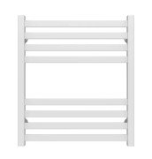 Сушка для рушників водяна Deffi Magnus П8 600х600 бічне праве підключення білий A.MA.60.60.8.W.C