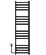 Електрична сушарка для рушників Deffi Magnus П16 200х1200 ліве підключення JD04 чорний A.MA.120.20.16.E.B.L.2