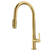 Смеситель для кухни Franke Maris Slim J Pull Down выдвижной излив PVD gold 120.0736.601
