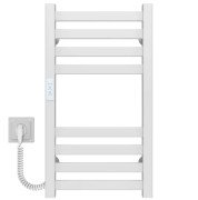 Електрична сушарка для рушників Deffi Magnus П8 400х600 ліве підключення WD04 білий A.MA.60.40.8.E.W.L.4