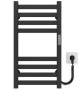 Електрична сушарка для рушників Deffi Magnus П8 400х600 праве підключення JD04 чорний A.MA.60.40.8.E.B.R.2