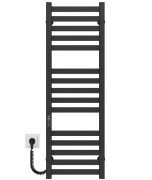 Електрична сушарка для рушників Deffi Magnus П15 400х1000 ліве підключення JD04 чорний A.MA.100.40.15.E.B.L.2