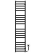 Електрична сушарка для рушників Deffi Magnus П20 400х1600 праве підключення JD04 чорний A.MA.160.40.20.E.B.R.2