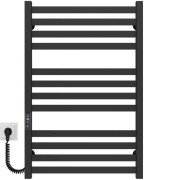 Електрична сушарка для рушників Deffi Magnus П12 500х800 ліве підключення JD04 чорний A.MA.80.50.12.E.B.L.2