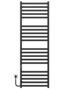 Електрична сушарка для рушників Deffi Magnus П20 600х1600 ліве підключення JD04 чорний A.MA.160.60.20.E.B.L.2