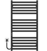 Електрична сушарка для рушників Deffi Magnus П15 600х1000 ліве підключення JD04 чорний A.MA.100.60.15.E.B.L.2