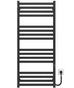 Електрична сушарка для рушників Deffi Magnus П16 600х1200 праве підключення JD04 чорний A.MA.120.60.16.E.B.R.2