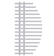 Сушка для рушників водяна Deffi Parys П15 600х1200 нижнє підключення білий A.PS.120.60.15.W.A