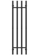 Сушка для рушників водяна Deffi Split П4 300х1200 бічне праве підключення чорний A.SP.120.30.4.B.C