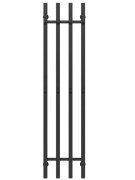 Сушка для рушників водяна Deffi Split П4 300х1400 нижнє підключення чорний A.SP.140.30.4.B.A