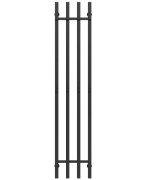 Сушка для рушників водяна Deffi Split П4 300х1600 бічне праве підключення чорний A.SP.160.30.4.B.C