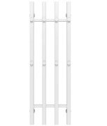 Сушка для рушників водяна Deffi Split П4 300х1000 нижнє підключення білий A.SP.100.30.4.W.A