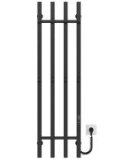 Електрична сушарка для рушників Deffi Split П4 300х1200 праве підключення JD04 чорний A.SP.120.30.4.E.B.R.2