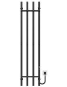 Электрический полотенцесушитель Deffi Split П4 300х1400 правое подключение JD04 черный A.SP.140.30.4.E.B.R.2