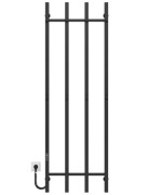 Електрична сушарка для рушників Deffi Split П4 500х1600 ліве з'єднання JD04 чорний A.SP.160.50.4.E.B.L.2