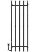 Електрична сушарка для рушників Deffi Split П5 500х1600 ліве підключення JD04 чорний A.SP.160.50.5.E.B.L.2
