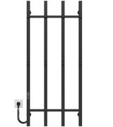 Електрична сушарка для рушників Deffi Split П4 500х1200 ліве підключення JD04 чорний A.SP.120.50.4.E.B.L.2