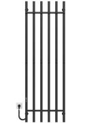 Електрична сушарка для рушників Deffi Split П6 500х1600 ліве підключення JD04 чорний A.SP.160.50.6.E.B.L.2