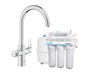 Змішувач для кухні Grohe Blue Pure StartCurve з фільтром зворотного осмосу хром MO55030592