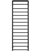 Полотенцесушитель водяной Deffi Lux Hotel П15 400х1600 боковое левое подключение черный A.LH.160.40.15.B.B