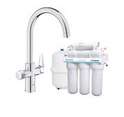 Смеситель для кухни Grohe Blue Pure StartCurve с фильтром обратного осмоса хром MO55030592