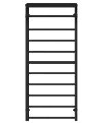 Сушка для рушників водяна Deffi Lux Hotel П11 400х1200 бічне праве підключення чорний A.LH.120.40.11.B.C