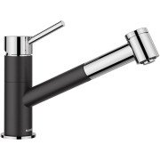 Смеситель для кухни Blanco KANO-S Vario Silgranit черный/хром 527963