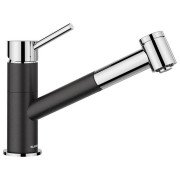 Смеситель для кухни Blanco KANO-S Vario Silgranit антрацит/хром 527962