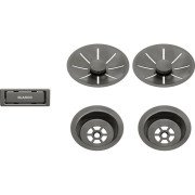 Набір декоративних елементів Blanco C-overflow та InFino® сатинова темна сталь 206901