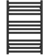 Сушка для рушників водяна Deffi Magnus П12 600х800 бічне ліве підключення чорний A.MA.80.60.12.B.B