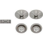 Набор декоративных элементов Blanco C-overflow и InFino® сатиновая платина 207410