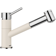 Змішувач для кухні Blanco KANO-S Vario Silgranit ніжний білий/хром 527966