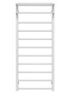 Полотенцесушитель водяной Deffi Lux Hotel П11 500х1200 боковое левое подключение белый A.LH.120.50.11.W.B