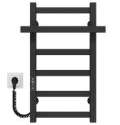 Електрична сушарка для рушників Deffi Nicolе П6 300х600 ліве підключення JD04 чорний A.NI.60.30.6.E.B.L.2