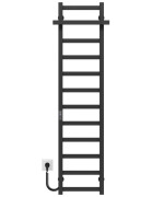 Електрична сушарка для рушників Deffi Nicole П12 300х1400 ліве підключення JD04 чорний A.NI.140.30.12.E.B.L.2